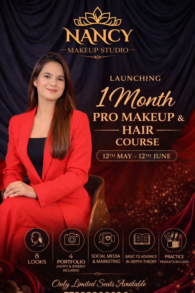 nancy makeup studio course launch display